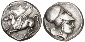 (345-307 a.C.). Corintia. Corinto. Estátera. (S. falta) (CNG. IV, 1846). 8,59 g. MBC/MBC+.