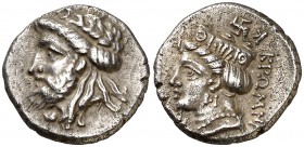(350-330 a.C.). Paflagonia. Kromna. Dracma. (S. 3678 var) (CNG. VII, 369). 3,50 g. MBC+.