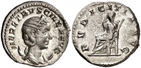 (250 d.C.). Herennia Etruscilla. Antoniniano. (Spink 9495) (S. 19) (RIC. 59b). 4,16 g. Bella. EBC+/EBC.