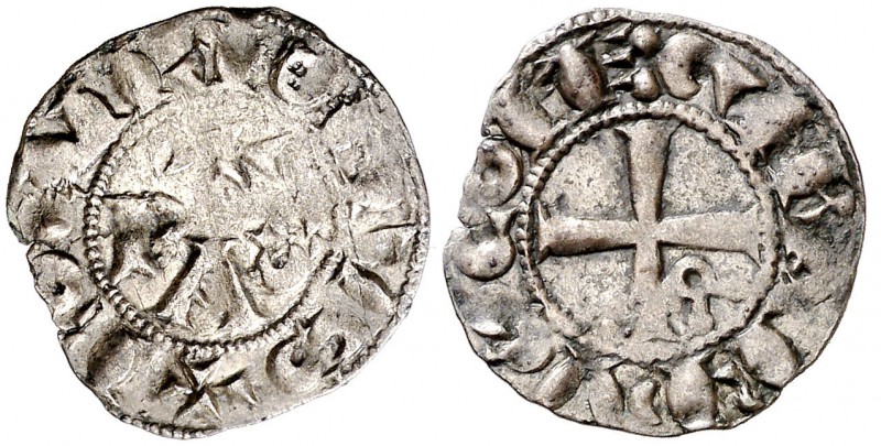 Comtat del Rosselló. Gerard II (1164-1172). Perpinyà. Diner. (Cru.V.S. 115) (Cru...