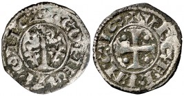 Comtat d'Urgell. Ponç de Cabrera (1236-1243). Agramunt. Òbol. (Cru.V.S. 127, falta var) (Cru.C.G. 1944, falta var). 0,35 g. Manchitas. Rara. (MBC+).