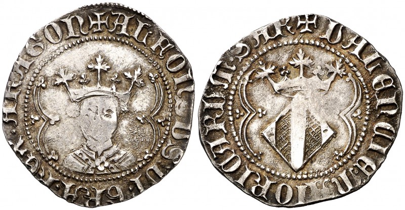 Alfons IV (1416-1458). València. Ral. (Cru.V.S. falta) (Cru.C.G. tipo 2908 falta...