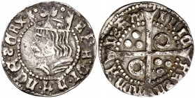Ferran II (1479-1516). Barcelona. Croat. 2,83 g. Falsa de época. Leyendas incongruentes. Rara. MBC.