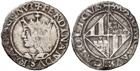 Ferran II (1479-1516). Mallorca. Ral. (Cru.V.S. 1182 var) (Cru.C.G. 3096 var). 2,28 g. Rayitas. MBC.
