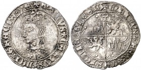 Enrique IV (1454-1474). Toledo. Real de busto. (AB. 693 var). 2,73 g. Pequeña grieta. (MBC).