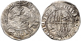 Enrique IV (1454-1474). Segovia. Medio real. (AB. 725). 1,54 g. Orlas circulares. MBC/MBC+.