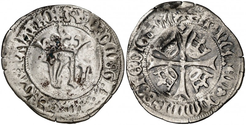 Juan y Blanca (1425-1441). Navarra. Blanca. (Cru.V.S. 254.1) (Cru.C.G. 2950a). 3...