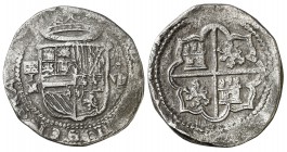 s/d. Felipe II. Segovia. IM. 8 reales. (Cal. 167). 24,98 g. Valor: VII. Ex Áureo 01/07/2004, nº 245. Ex Colección Isabel de Trastámara 26/05/2016, nº ...