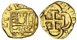 (16)¿40?. Felipe IV. Sevilla. R. 4 escudos. (Cal. tipo 26). 13,34 g. Sirvió como joya. (MBC-).