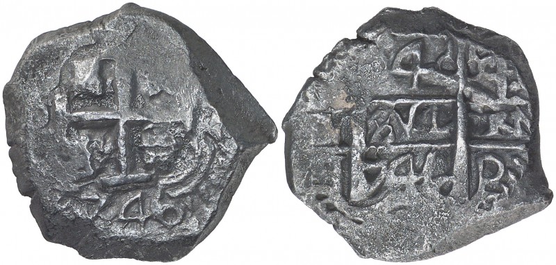 1746. Felipe V. Potosí. q. 4 reales. (Cal. 1132). 13,43 g. Doble fecha y doble e...