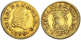 1755. Fernando VI. Madrid. JB. 1/2 escudo. (Cal. 252). 1,76 g. MBC-.