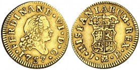 1757. Fernando VI. Madrid. JB. 1/2 escudo. (Cal. 255). 1,75 g. MBC/MBC+.