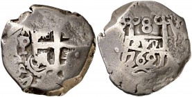 1769. Carlos III. Potosí. V. 8 reales. (Cal. 957). 26,53 g. MBC-.