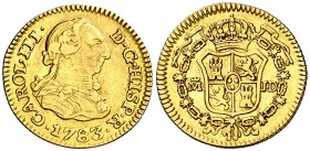 1783. Carlos III. Madrid. JD. 1/2 escudo. (Cal. 774). 1,76 g. MBC/MBC+.