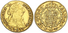 1787. Carlos III. Madrid. DV. 1 escudo. (Cal. 629). 3,34 g. MBC/MBC+.