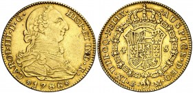1788/3. Carlos III. Madrid. M/JD. 4 escudos. (Cal. 314). 13,53 g. MBC/MBC+.