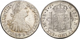 1794. Carlos IV. Lima. IJ. 8 reales. (Cal. 648). 27,55 g Buen ejemplar. MBC+.