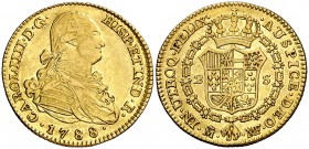 1788. Carlos IV. Madrid. MF. 2 escudos. (Cal. 322). 6,71 g. Escasa. MBC/MBC+.