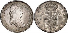 1813. Fernando VII. Cádiz. CJ. 8 reales. (Cal. 375). 27,01 g. Rayita. Buen ejemplar. MBC+/EBC-.