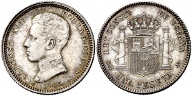 1903*1903. Alfonso XIII. SMV. 1 peseta. (Cal. 49). 5,04 g. EBC.