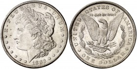 1882. Estados Unidos. CC (Carson City). 1 dólar. (Kr. 110). 26,70 g. AG. EBC.