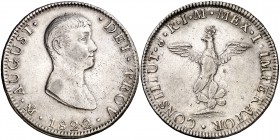 1822. México. Agustín I Iturbide. México. JM. 8 reales. (Kr. 304). 26,99 g. AG. Rara. MBC.