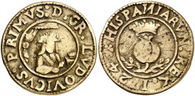 1724. Luís I. Granada. Medalla de Proclamación. (Ha. 6 var. por metal) (V. 12) (V.Q. 12924). 6,53 g. Ø30 mm. Bronce fundido. Rayitas. Rara. MBC.