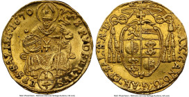 Salzburg. Maximilian Gandolph gold 1/4 Ducat 1670 UNC Details (Bent) NGC, KM191, Fr-817. HID09801242017 © 2024 Heritage Auctions | All Rights Reserved...