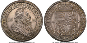 Archduke Maximilian Taler 1615-CO AU58 NGC, Hall mint, KM188.3, Dav-3321. HID09801242017 © 2024 Heritage Auctions | All Rights Reserved