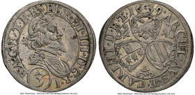 Leopold I 3 Kreuzer 1639 AU55 NGC, Graz mint, KM833. HID09801242017 © 2024 Heritage Auctions | All Rights Reserved