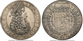 Leopold I Taler 1695 AU Details (Cleaned) NGC, Hall mint, KM1303.4, Dav-3245. HID09801242017 © 2024 Heritage Auctions | All Rights Reserved