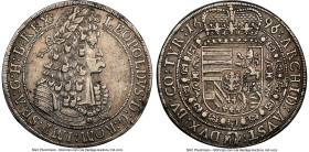 Leopold I Taler 1696/5-IAK XF Details (Cleaned) NGC, Hall mint, KM1303.4, Dav-3245. HID09801242017 © 2024 Heritage Auctions | All Rights Reserved