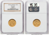 Franz Joseph I gold Ducat 1853-B AU50 NGC, Kremnitz mint, KM2263. HID09801242017 © 2024 Heritage Auctions | All Rights Reserved
