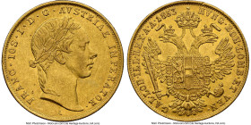 Franz Joseph I gold Ducat 1853-A AU Details (Bent) NGC, Vienna mint, KM2263. HID09801242017 © 2024 Heritage Auctions | All Rights Reserved