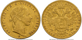 Franz Joseph I gold Ducat 1854-B XF Details (Scratches) NGC, Kremnica mint, KM2263. HID09801242017 © 2024 Heritage Auctions | All Rights Reserved