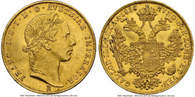 Franz Joseph I gold Ducat 1858-E UNC Details (Bent) NGC, Karlsburg (Romania) mint, KM2263. HID09801242017 © 2024 Heritage Auctions | All Rights Reserv...