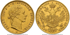 Franz Joseph I gold Ducat 1858-A AU Details (Obverse Scratched) NGC, Vienna mint, KM2263. HID09801242017 © 2024 Heritage Auctions | All Rights Reserve...