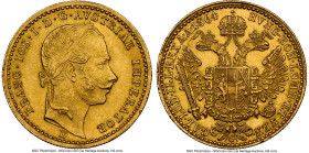 Franz Joseph I gold Ducat 1864-E MS62 NGC, Karlsburg mint, KM2264, Frühwald 1213. A high-quality Karlsburg minted gold trade Ducat, seldom offered in ...