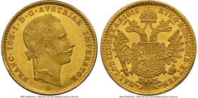 Franz Joseph I gold Ducat 1865-B UNC Details (Obverse Cleaned) NGC, Kremnica mint, KM2264. HID09801242017 © 2024 Heritage Auctions | All Rights Reserv...