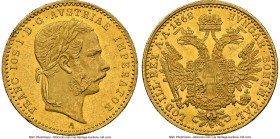 Franz Joseph I gold Ducat 1868-A MS61 NGC, Vienna mint, KM2266. HID09801242017 © 2024 Heritage Auctions | All Rights Reserved