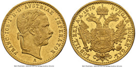 Franz Joseph I gold Ducat 1870-A AU55 NGC, Vienna mint, KM2266. HID09801242017 © 2024 Heritage Auctions | All Rights Reserved