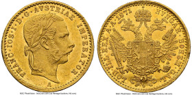 Franz Joseph I gold Ducat 1871-A MS61 NGC, Vienna mint, KM2266. Penultimate date. HID09801242017 © 2024 Heritage Auctions | All Rights Reserved
