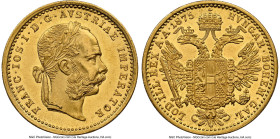 Franz Joseph I gold Ducat 1875 MS61 NGC, Vienna mint, KM2267. Low-mintage date. HID09801242017 © 2024 Heritage Auctions | All Rights Reserved