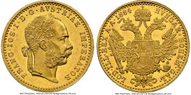 Franz Joseph I gold Ducat 1884 MS62 NGC, Vienna mint, KM2267. HID09801242017 © 2024 Heritage Auctions | All Rights Reserved