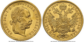 Franz Joseph I gold Ducat 1908 MS63 NGC, Vienna mint, KM2267. HID09801242017 © 2024 Heritage Auctions | All Rights Reserved