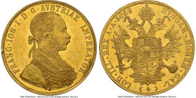 Franz Joseph I gold 4 Ducat 1889 UNC Details (Reverse Cleaned) NGC, Vienna mint, KM2276. HID09801242017 © 2024 Heritage Auctions | All Rights Reserved...