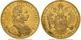 Franz Joseph I gold 4 Ducat 1891 AU Details (Removed From Jewelry) NGC, Vienna mint, KM2276. HID09801242017 © 2024 Heritage Auctions | All Rights Rese...
