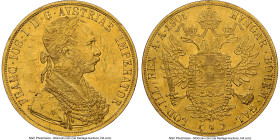 Franz Joseph I gold 4 Ducat 1901 AU Details (Damaged, Cleaned) NGC, Vienna mint, KM2276. HID09801242017 © 2024 Heritage Auctions | All Rights Reserved...