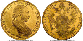 Franz Joseph I gold 4 Ducat 1910 UNC Details (Cleaned) NGC, Vienna mint, KM2276. HID09801242017 © 2024 Heritage Auctions | All Rights Reserved