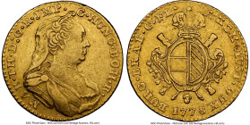 Maria Theresa gold 2 Souverain d'Or 1778 VF35 NGC, Brussels mint, KM25. A lovely Maria Theresia double gold Souverain example, well-preserved despite ...